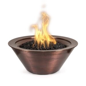 Cazo Fire Bowl ® – Hammered Patina Copper