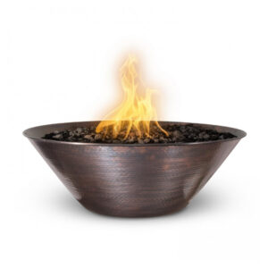 Remi Fire Bowl – Hammered Patina Copper